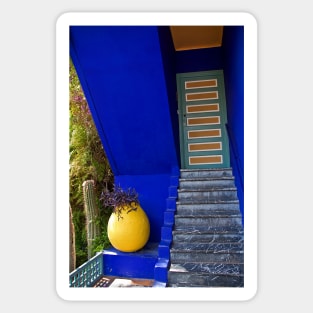 Morocco. Marrakech. The Majorelle Villa & Garden. Detail. Sticker